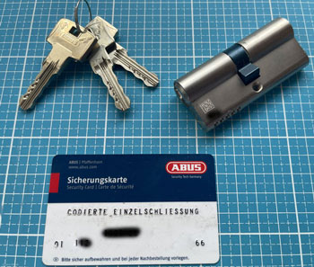 ABUS Sicherheitsschloss Mit Sicherungskarte